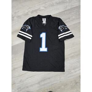 Cam Newton Carolina Panthers NFL Team Apparel Jersey Youth Large Black